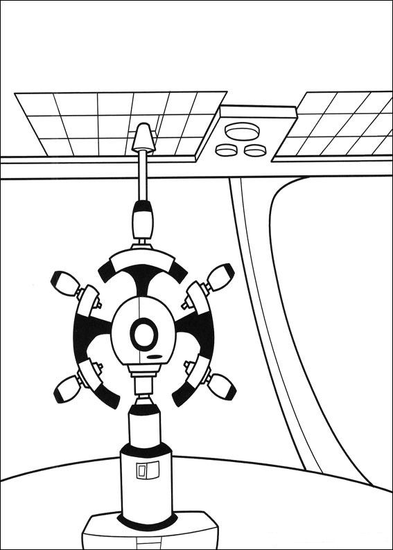 Plansa de colorat cu Wall E 26 19